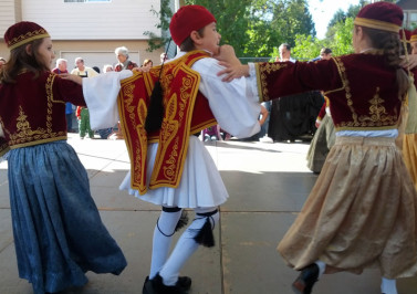Dancing at the Portland Greek Festival