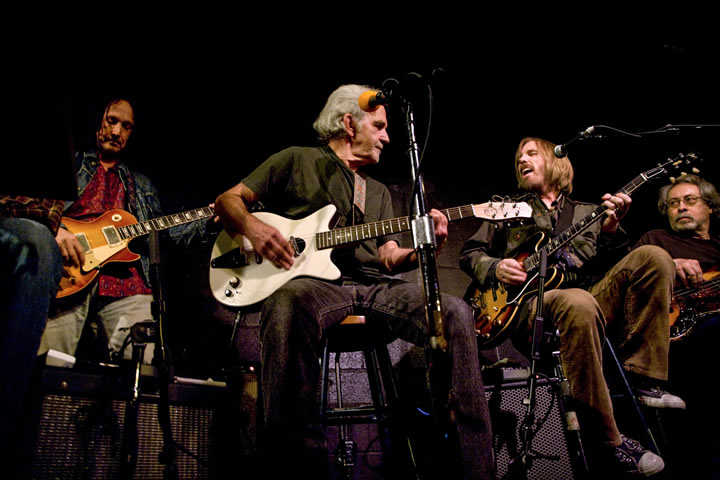 L to R: Mike Campbell, J.J. Cale and Tom Petty at McCabe's in 2009