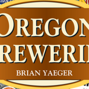 The book Oregon Breweries is about beer, breweries and the beer culture in Oregon. This image shows a section of the book cover of Oregon Breweries.