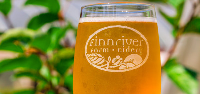 A glass of Finnriver cider. One of the ciders from Finnriver who is participating in the Beer.Cider.Love event