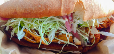 torta sandwich from Güero PDX food cart