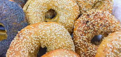 A selection of bagels from Bundy's Bagels which is owend by Joel Bundy