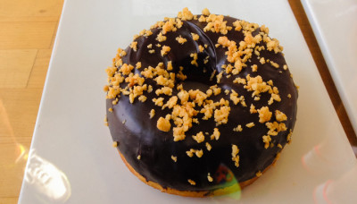 A doughnut from Blue Star Donuts