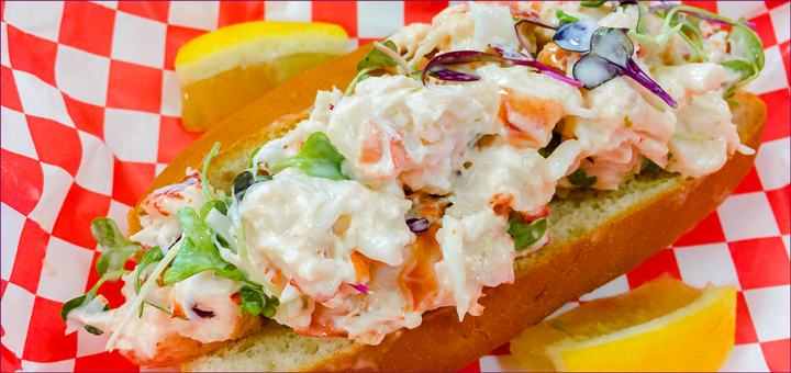 The Lobster Po’ Boy from The Maine Street Lobster Company food cart at Cartlandia