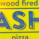 The ASH Wood Fired logo as seen on the side of the food cart