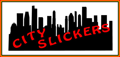 City Slickers name imposed over a city skyline