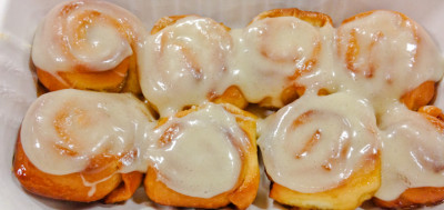 Orange Cardamom Rolls with Grand Mariner infused icing from the book On Thin Icing