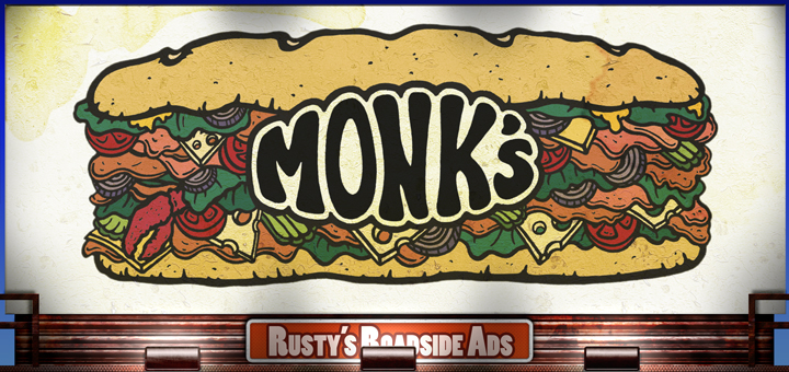 Header graphic for the blog post about Monk’s Deli on Portland Radio Project