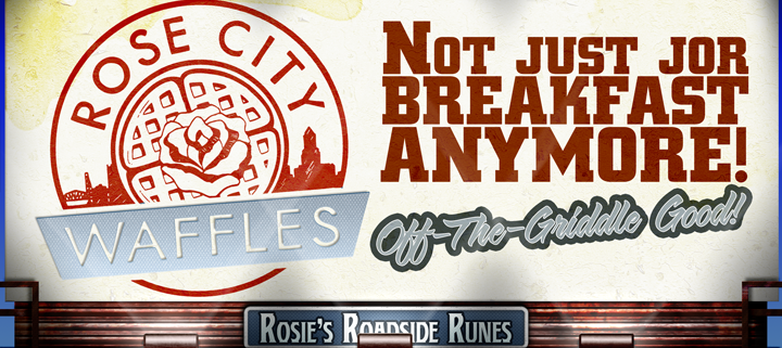 Header graphic for Rose City Waffles blog post at Portland Radio Project