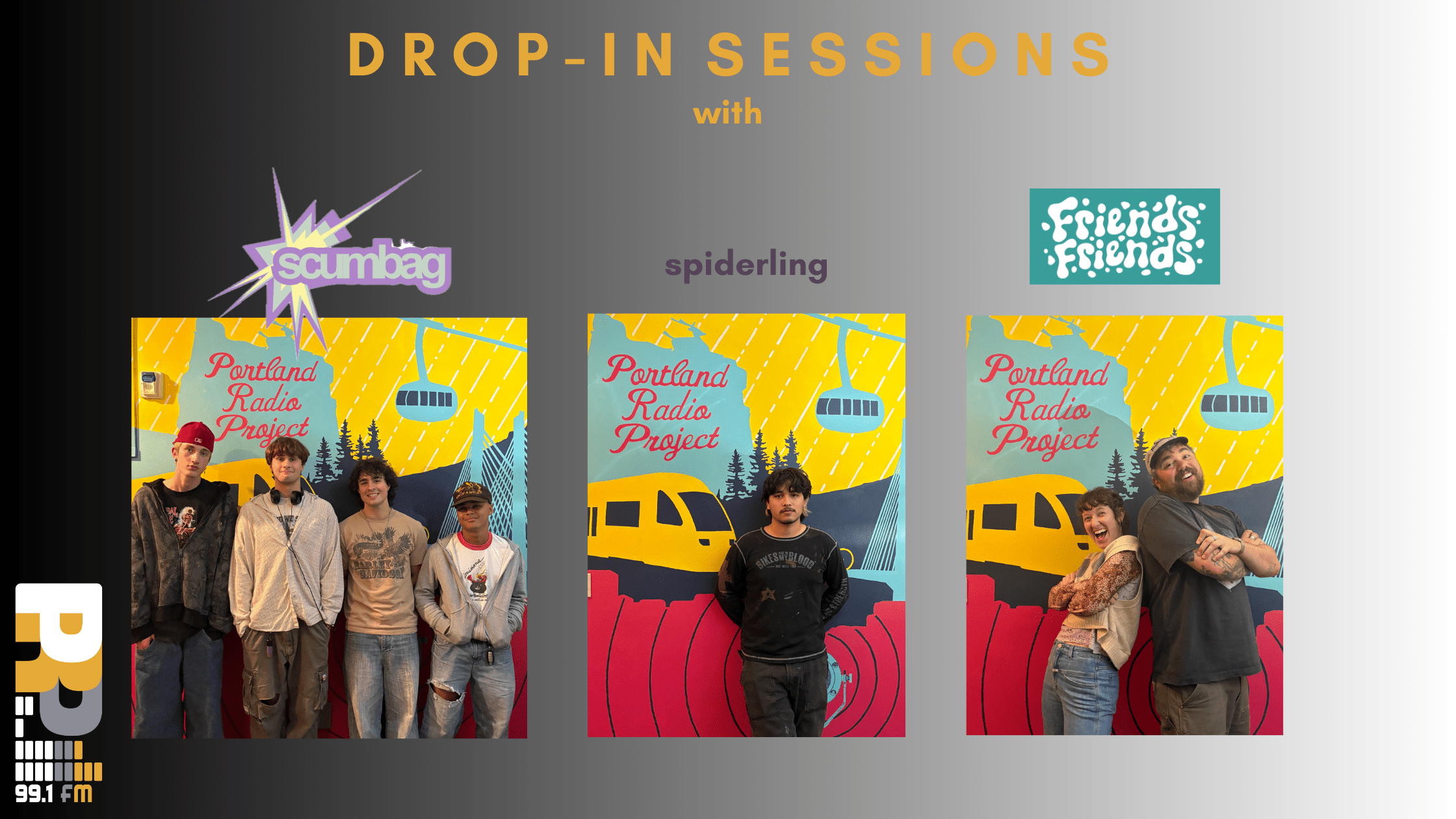Drop-In Sessions with scumbag, spiderling and Friends Friends